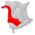 Location of the River Valley region on New Brunswick map