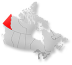 Location of Yukon on map of Canada