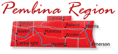 Pembina Region of Manitoba Map