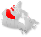 Location of Northwest Territories on map of Canada
