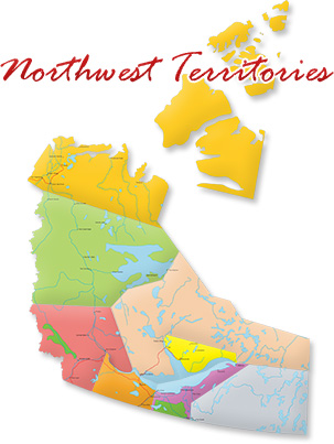 Map of Northwest Territories