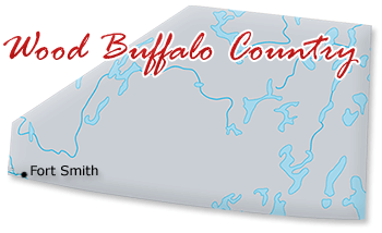 Wood Buffalo Country Region in Northwest Territories, Canada