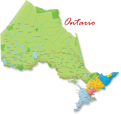 Map of Ontario