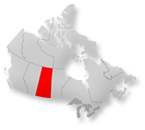 Map location of Saskatchewan, Canada