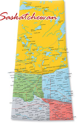 Map of Saskatchewan