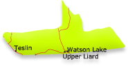 Map of Liard Region of Yukon Canada
