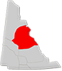 Location of the Silver Trail region on Yukon map